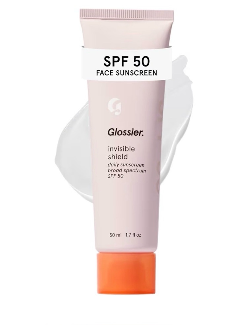 Glossier Invisible Shield Priming Sunscreen SPF 50 Gel Primer 1.7 oz. New
